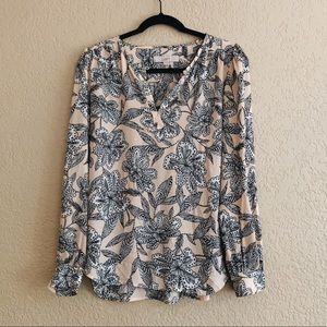 Long sleeve floral blouse